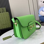 Fortok Gucci Horsebit 1955 Shoulder Bag In Green 602204 25x18x8cm - 4