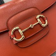 Fortok Gucci Horsebit 1955 Shoulder Bag In Orange 602204 25x18x8cm - 2