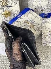 Fortok Dior Lady Mini Wallet In Black Cannage Lambskin 11x9cm - 2