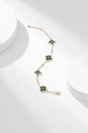 Fortok Louis Vuitton Color Blossom BB Multi-Motif Bracelet, Pink Gold, Malachite And Diamonds - 2