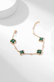 Fortok Louis Vuitton Color Blossom BB Multi-Motif Bracelet, Pink Gold, Malachite And Diamonds - 5