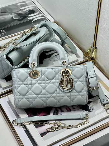 Fortok Dior Lady D-Joy Bag Light Blue 22.5cm 