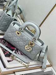 Fortok Dior Lady D-Joy Bag Light Blue 22.5cm  - 6