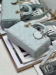 Fortok Dior Lady D-Joy Bag Light Blue 22.5cm  - 4