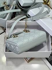 Fortok Dior Lady D-Joy Bag Light Blue 22.5cm  - 3