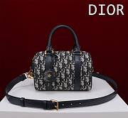 Fortok Dior Groove 20 Bag Blue Dior Oblique Jacquard 20x13.5x12.5cm - 1