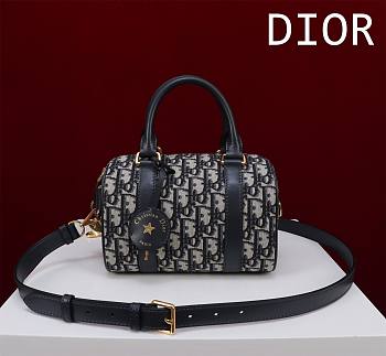 Fortok Dior Groove 20 Bag Blue Dior Oblique Jacquard 20x13.5x12.5cm