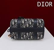 Fortok Dior Groove 20 Bag Blue Dior Oblique Jacquard 20x13.5x12.5cm - 6