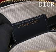 Fortok Dior Groove 20 Bag Blue Dior Oblique Jacquard 20x13.5x12.5cm - 5