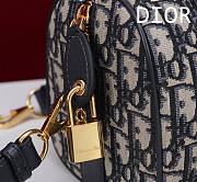 Fortok Dior Groove 20 Bag Blue Dior Oblique Jacquard 20x13.5x12.5cm - 3