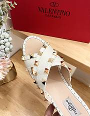 Fortok Valentino Garavani Lace-up Wedge Sandals White - 6