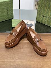 Fortok Gucci Horsebit Platform Loafer Brown - 2