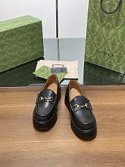 Fortok Gucci Horsebit Platform Loafer Black - 1