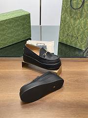 Fortok Gucci Horsebit Platform Loafer Black - 2