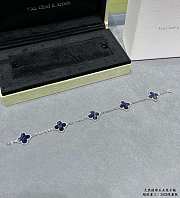 Fortok Van Cleef & Arpels Blue Five-flower Four-leaf Clover Bracelet - 1