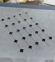Fortok Van Cleef & Arpels Blue Five-flower Four-leaf Clover Bracelet - 4