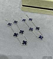 Fortok Van Cleef & Arpels Blue Five-flower Four-leaf Clover Bracelet - 5