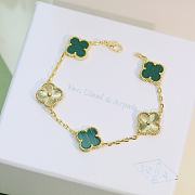 Fortok Van Cleef & Arpels Flower Four-Leaf Clover Green Five-Flower Bracelet - 4