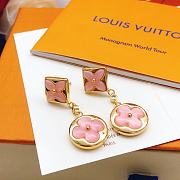 Fortok Louis Vuitton Pink Tassel Flower Earrings - 6