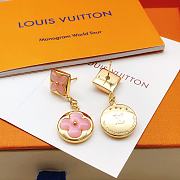 Fortok Louis Vuitton Pink Tassel Flower Earrings - 5