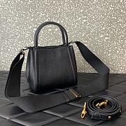 Fortok Valentino Garavani Alltime Small Handbag In Black Grainy Calfskin 19x17x14cm - 4