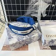 Fortok Dior Denim Headband Light Blue/ Dark Blue - 5
