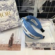 Fortok Dior Denim Headband Light Blue/ Dark Blue - 4