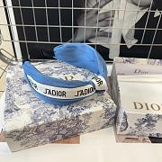 Fortok Dior Denim Headband Light Blue/ Dark Blue - 3