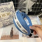 Fortok Dior Denim Headband Light Blue/ Dark Blue - 2