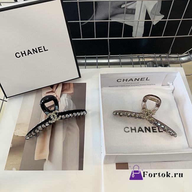Fortok Chanel Small-Style Clip Black/ Grey - 1