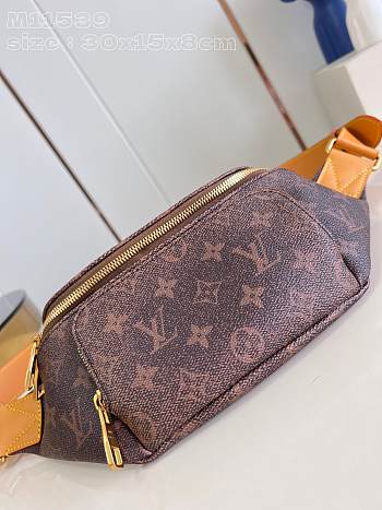 Fortok Louis Vuitton Rush Bumbag Monogram Dust Coated Canvas M11539 30x15x8cm