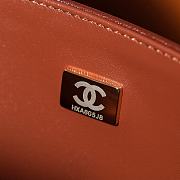 Fortok Chanel 24A Classic Flap Bag Brown 25.5cm - 3