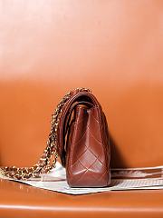 Fortok Chanel 24A Classic Flap Bag Brown 25.5cm - 4