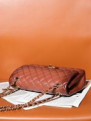 Fortok Chanel 24A Classic Flap Bag Brown 25.5cm - 5