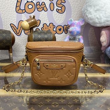 Fortok Louis Vuitton Mini Bumbag Cognac Brown M12753 17x12x9.5cm