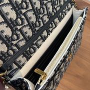 FortoK Dior Pochette Saddle Toile Jacquard Dior Oblique Blue 22cm - 6