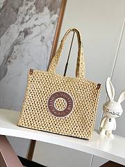 Fortok Louis Vuitton OnTheGo MM Bag Raffia M24723 37.5×30×17cm - 1