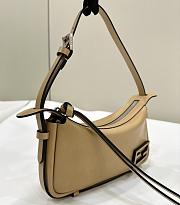 Fortok Fendi Simply Shoulder Bag Beige 8662As 22x4x12cm - 3