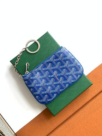 Fortok Goyard Senat Nano Key Case Blue 13x1x9cm