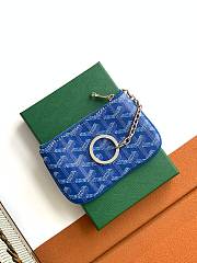 Fortok Goyard Senat Nano Key Case Blue 13x1x9cm - 2