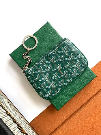 Fortok Goyard Senat Nano Key Case Green 13x1x9cm