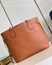 Fortok Louis Vuitton Neverfull MM Bag Brown M45686 31x28x14cm - 3