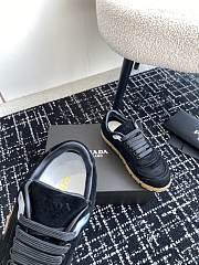 Fortok Prada Trail Faded Suede Sneakers Dark Black - 4