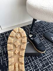 Fortok Prada Trail Faded Suede Sneakers Dark Black - 5