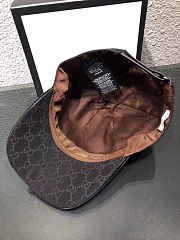 Fortok Gucci Original GG Canvas Baseball Cap With Web Beige / Black - 5