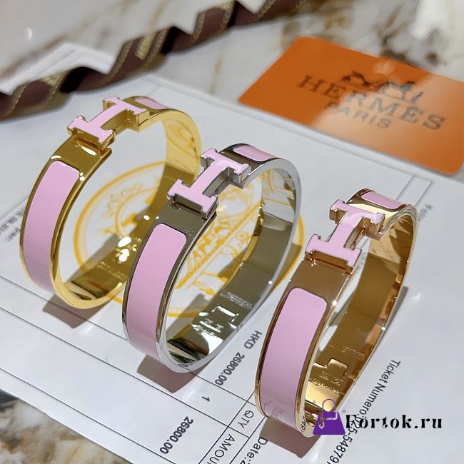 Fortok Hermes V Gold Pink Bracelet in Gold / Silver / Gold Rose  - 1