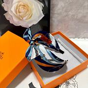 Fortok Hermes Bow Headband Blue - 3