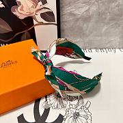 Fortok Hermes Bow Headband Green - 2