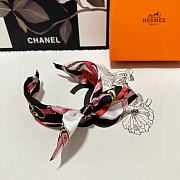 Fortok Hermes Bow Headband White & Red - 1