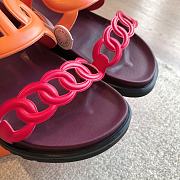 Fortok Hermes Extra Sandal Red & Orange - 3